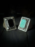 Rectangular Signet Ring with Stone
